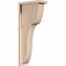 Ekena Millwork Carmel Smooth Corbel w/Backplate, Douglas Fir, 5 1/2"W x 12"D x 28"H COR06X12X28CAR01SDF - alternate 1